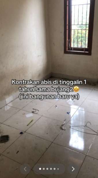 Nyesek Banget! Bikin Kontrakan Baru, Disewa Setahun sama Bujangan Kondisinya Langsung Memprihatinkan