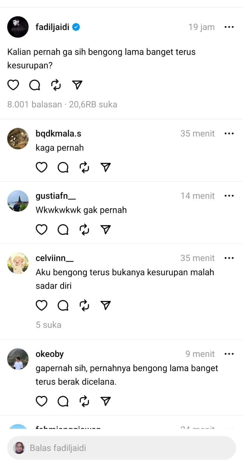Thread  Fadil Jaidi