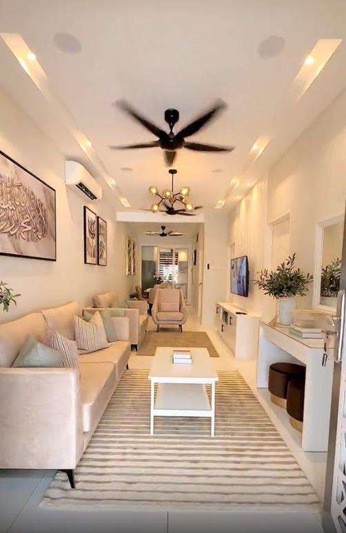 Transformasi rumah dengan ruang sempit dan memanjang jadi cantik maksimal.