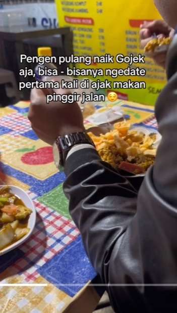 Diajak Makan Pinggir Jalan saat Kencan Pertama, Wanita ini Mengeluh Ingin Pulang, Respon Warganet Bikin Ngakak