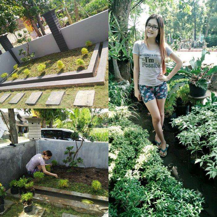 Potret rumah pedangdut koplo di kampung.