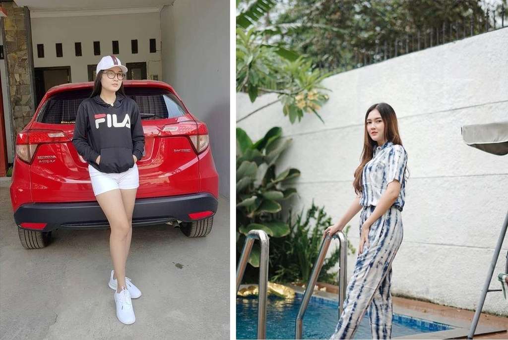Potret rumah pedangdut koplo di kampung.