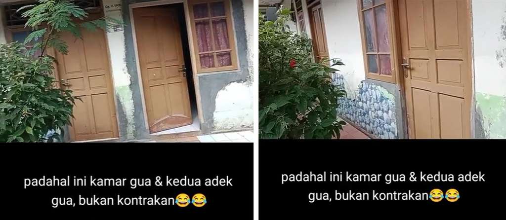 Desain rumah unik kamarnya di luar hingga dikira kontrakan.