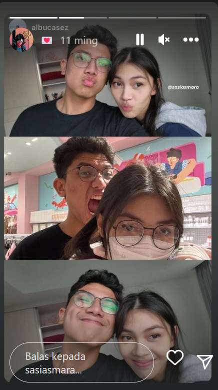 Sasi Asmara dan pacarnya Ocha