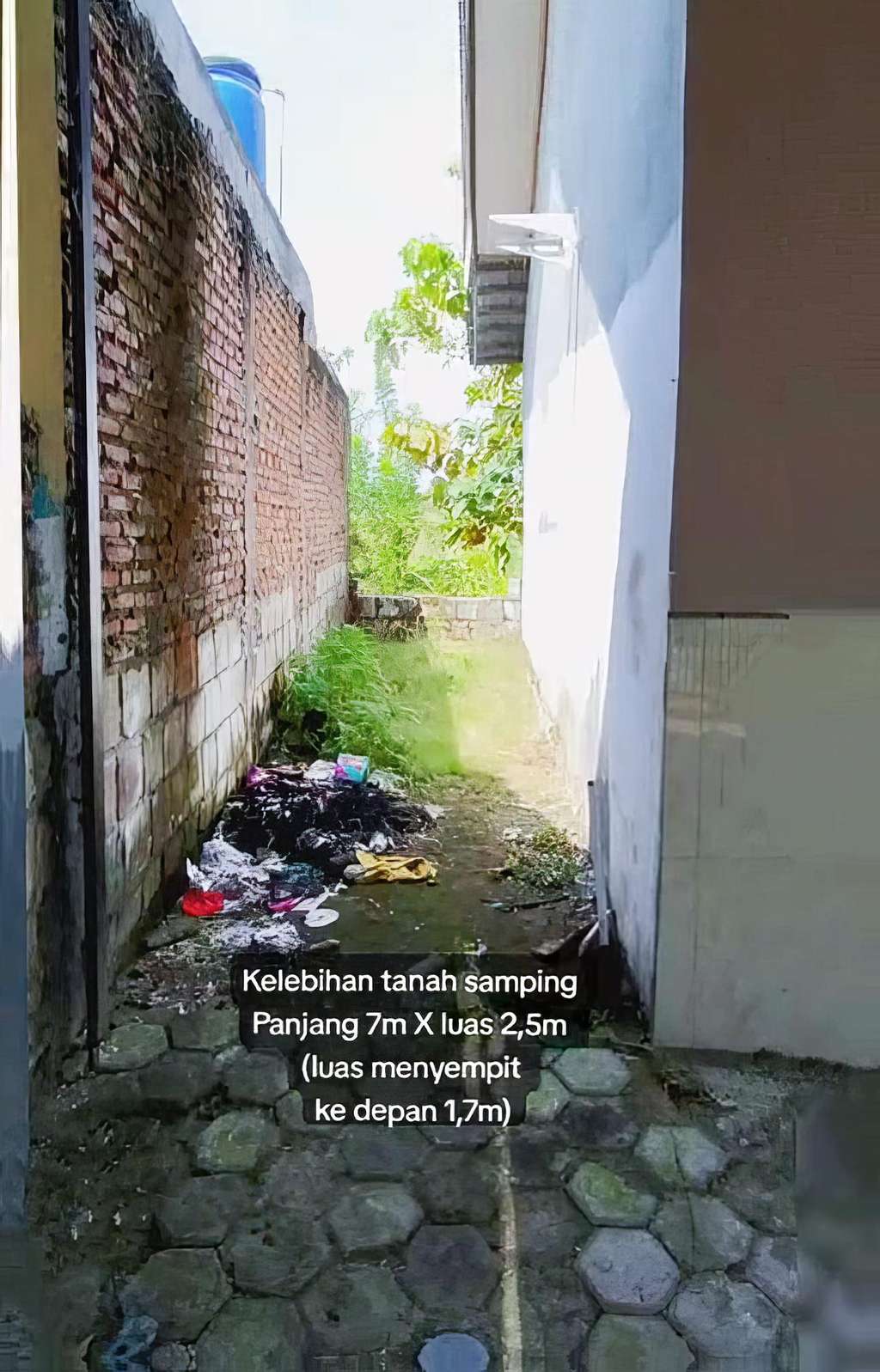Dapur mungil bernuansa tropis di lahan sempit.