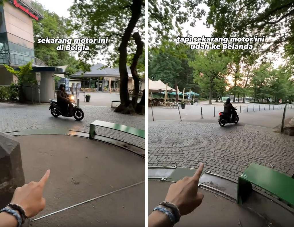 Berada di tiga negara Eropa sekaligus.