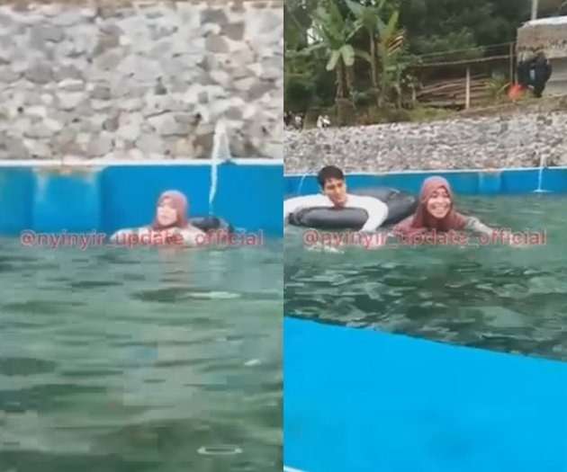 Potret Kesederhanaan Lesti Kejora, Main di Sawah dan Empang saat Pulang Kampung