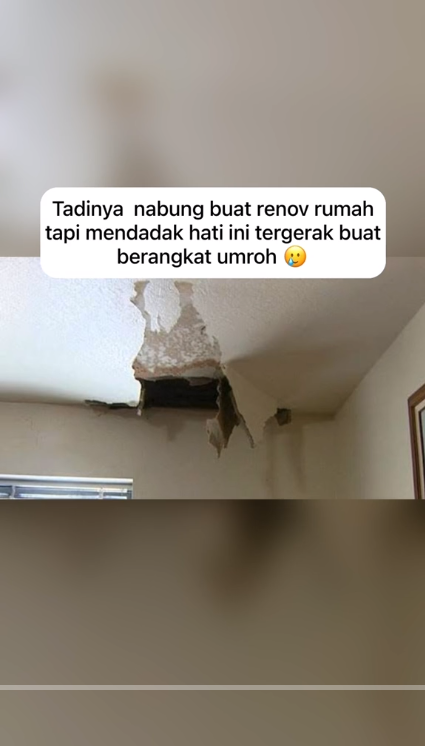 Rela Pakai Tabungan Renovasi Rumah yang Rusak Berat untuk Berangkat Umroh, Usai Pulang Terjadi Hal Tak Terduga