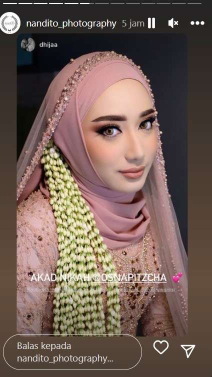 Penampilan Syaira saat Akad