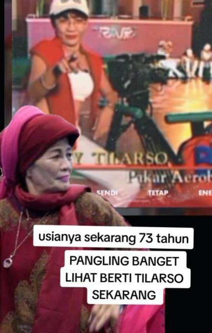 Video penampilan pakar aerobik Berty Tilarso di usia senja.