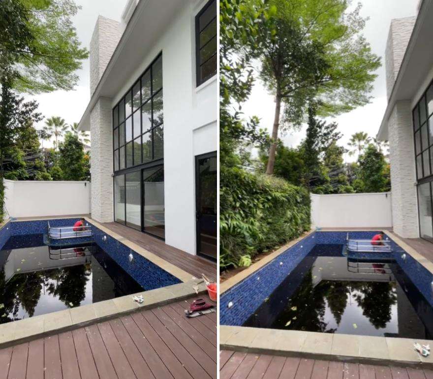 Rumah mewah dan luas seharga 43 miliar bonus lift.