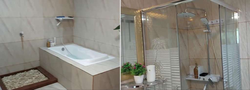 Rumah triplek beratap seng ini punya kamar super mewah.