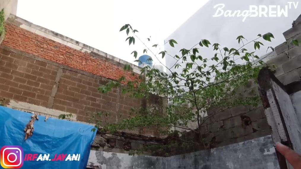 Potret rumah Mbak Putri yang hidup tanpa air bersih dan listrik di Jakarta Utara.