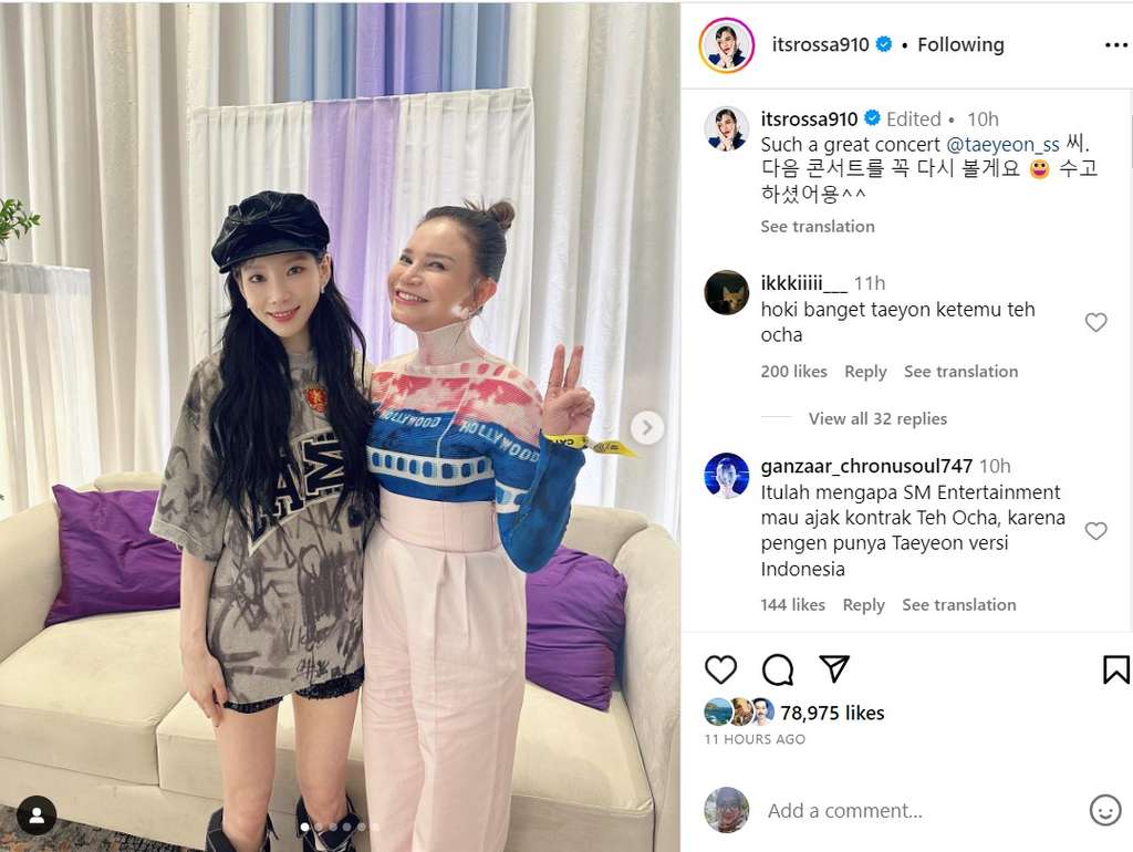 Rossa dan TaeYeon Girls' Generation