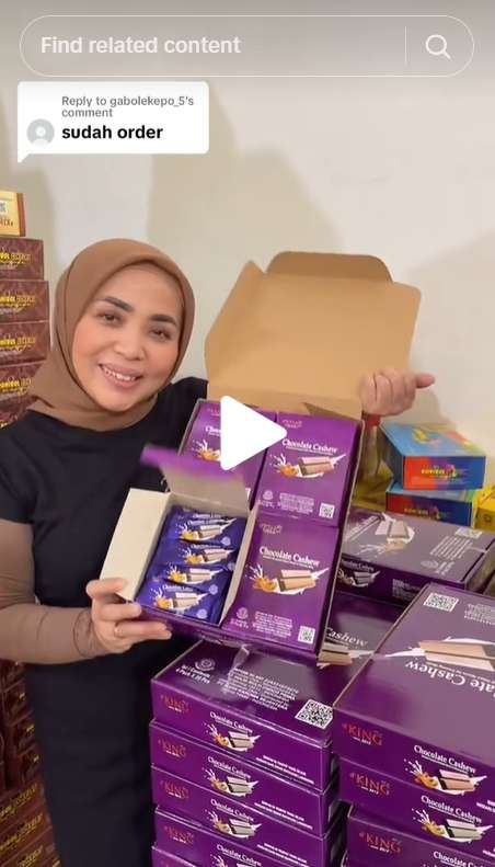 Muzdalifah jualan di Tiktok