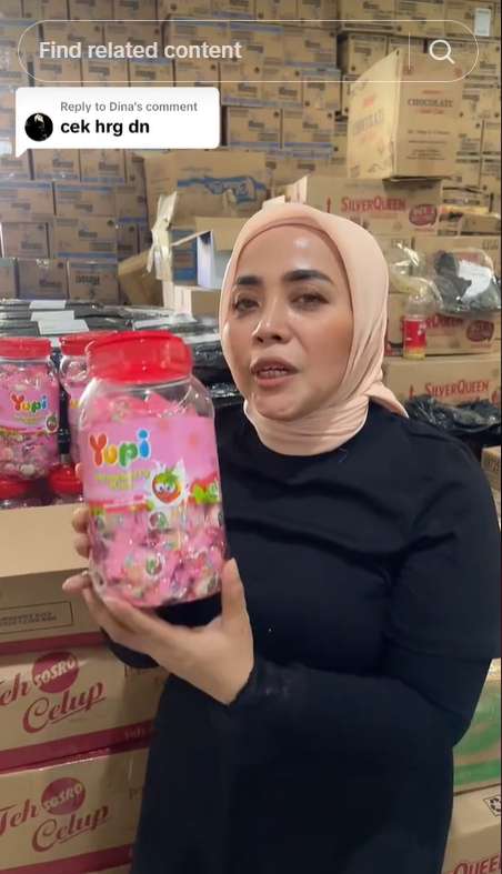Muzdalifah jualan di Tiktok
