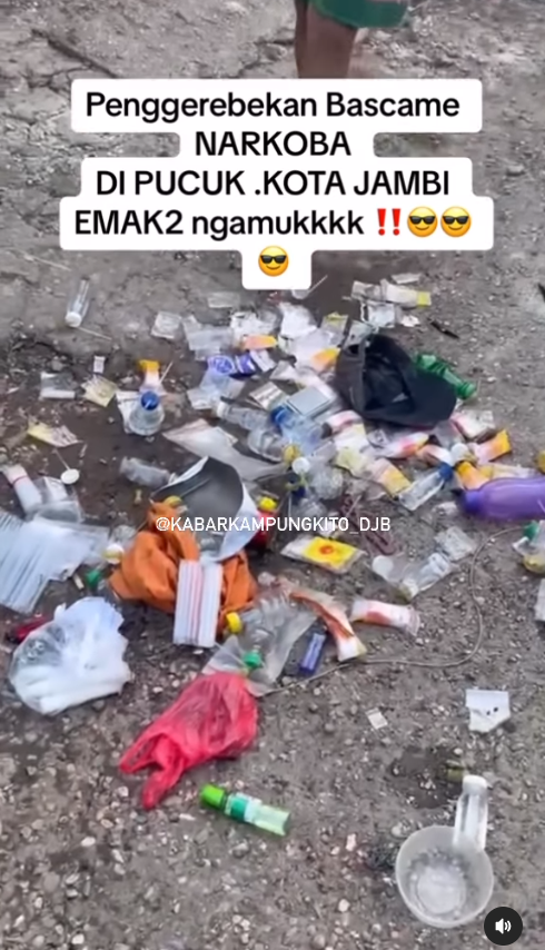 Emak-Emak Grebek Sendiri Diduga Basecamp Narkoba di Jambi