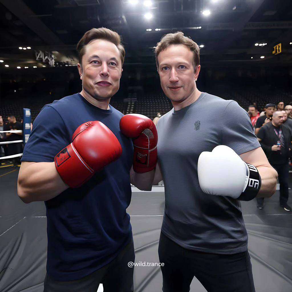 Duel Musk vs Zuck dalam versi AI