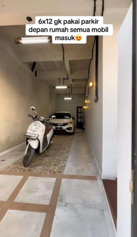 Desain rumah anti-ribut masalah parkir mobil dengan tetangga.
