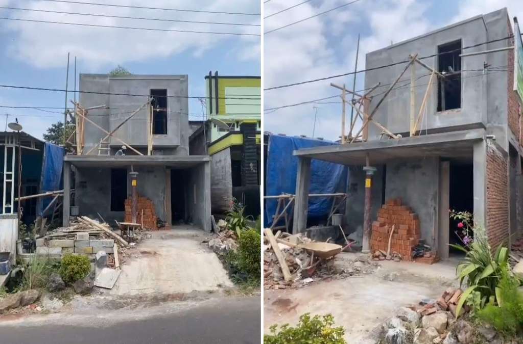 Renovasi rumah di kampung cuma Rp60 juta.