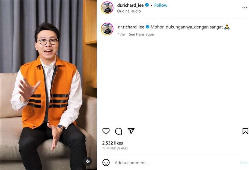 Kejutkan Netizen, dr. Richard Lee Pindah Lapak Ke Shopee Live karena Bisa Dapat Omzet Lebih Besar