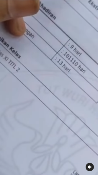 Momen Kocak Siswa Kaget Jumlah Izin di Rapornya di Luar Nalar! Mirip Saldo Akhir Bulan