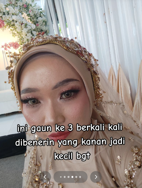 Curahan Hati Pengantin Wanita, MUA Batal Hadir Digantikan Asistennya, Kecewa Hasil Makeup Alis Kecil Sebelah