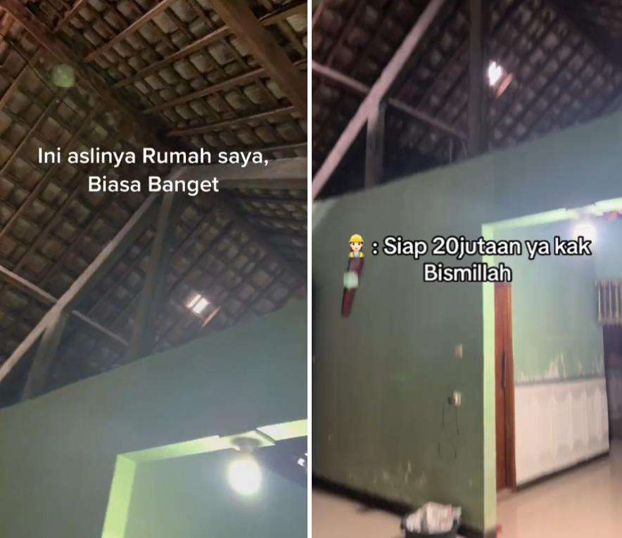 Renovasi rumah kampung jadi mewah serasa hotel habis cuma Rp20 jutaan.