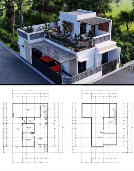Renovasi rumah bobrok hampir roboh jadi mewah dengan dua lantai.