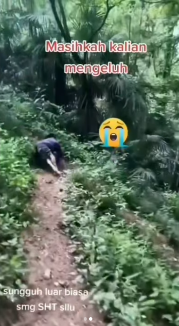 Video Perjuangan Pria Mencari Nafkah Pakai Tangan Untuk Berjalan, Bikin Tertampar yang Melihatnya