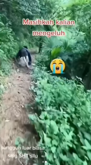 Video Perjuangan Pria Mencari Nafkah Pakai Tangan Untuk Berjalan, Bikin Tertampar yang Melihatnya