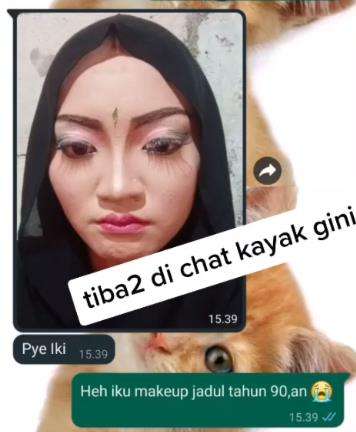 Wanita curhat makeup pengantinnya jelek.