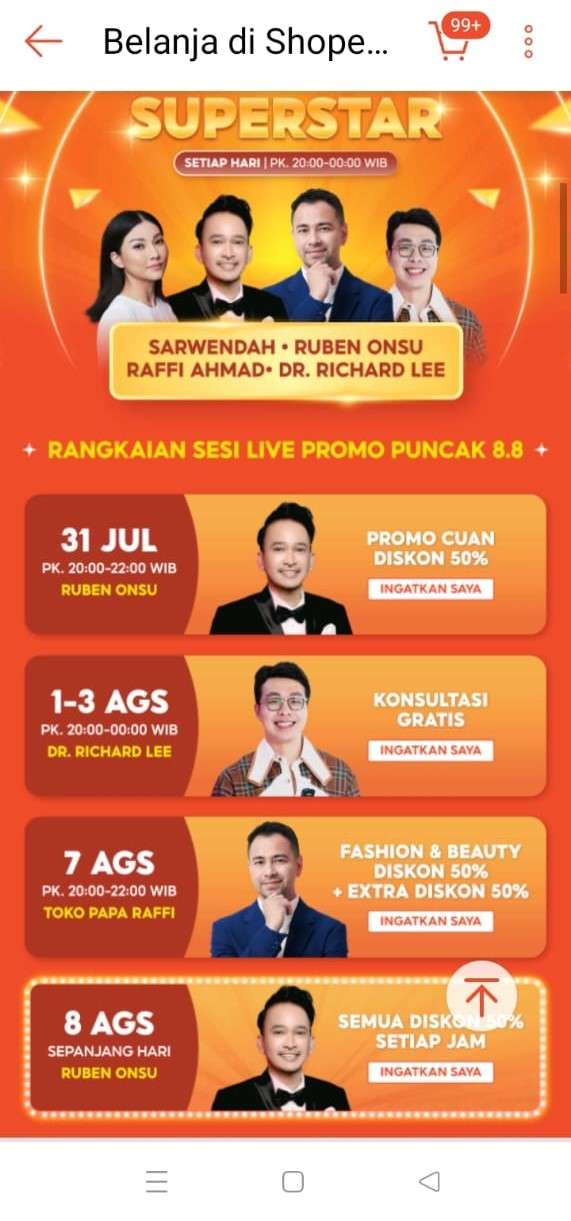 image live streaming shopee