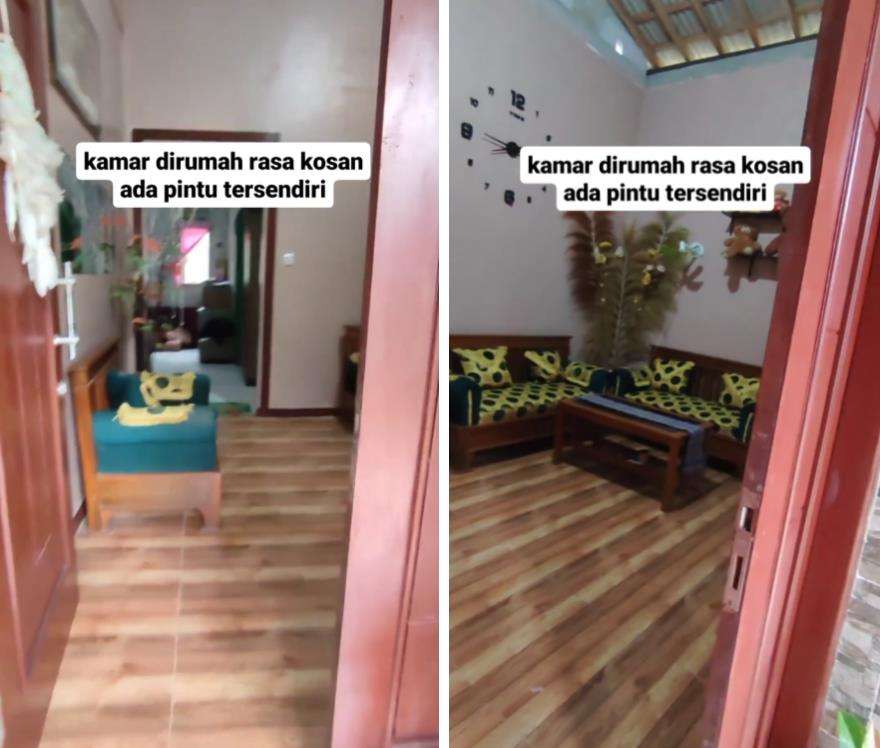 Kamar di rumah rasa kamar kos.