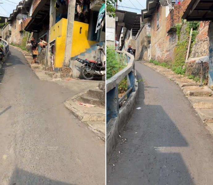 Perkampungan Jakarta sekilas mirip favela di Rio de Janeiro.