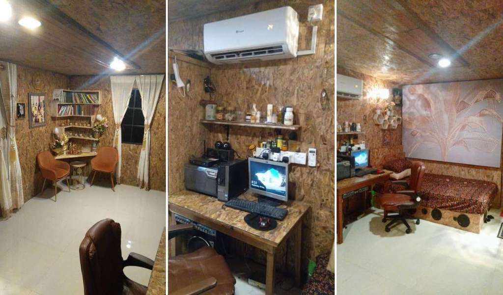 Rumah anti-sombong, dari luar gubuk reyot, dalamnya 'sultan'.
