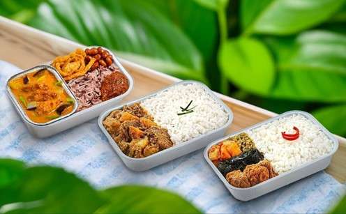 Pak Nasser's Plant-Based Nasi Lemak, Rendang with Coconut Rice dan Plant-based Nasi Rendang dalam rute penerbangan regional AirAsia