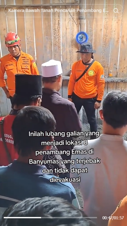 Innalillahi, Momen Dihentikannya Evakuasi 8 Penambang Terjebak di Banyumas, Petugas Tabur Bunga dan Shalat Ghaib Penuh Haru