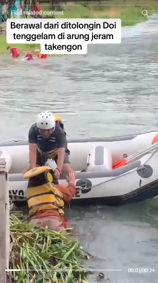 Berawal Tolong Gadis Hampir Tenggelam di Arung Jeram, Berujung Bersanding di Pelaminan