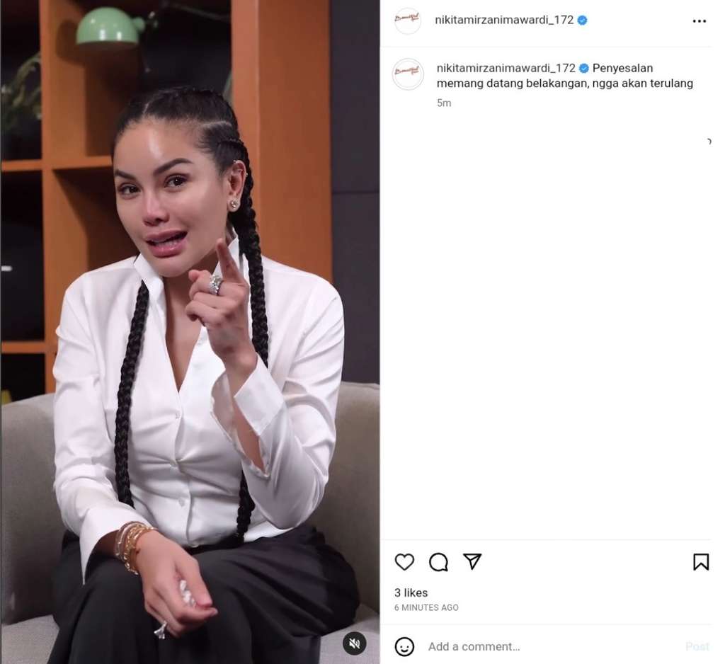 Mengaku Menyesal, Nikita Mirzani Langsung Pindah Lapak Jualan di Shopee Live Demi Omzet Besar