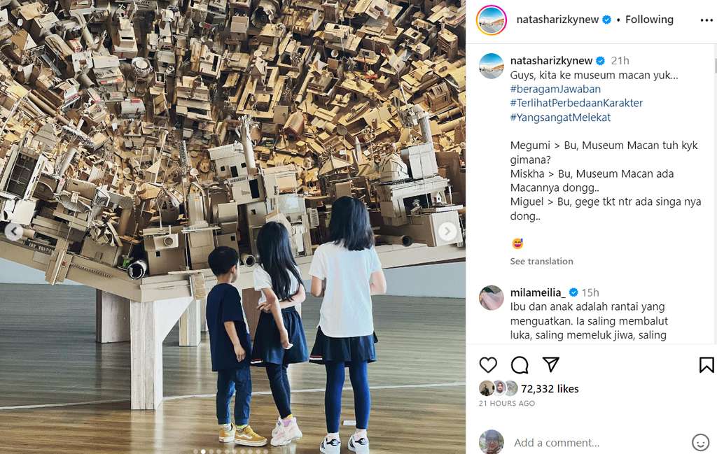Ketiga anak Natasha Rizky