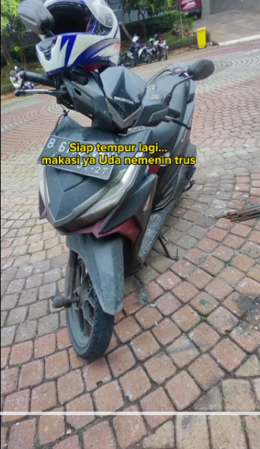 Detik-Detik Kilometer Balik ke Angka 0, Penampakan Motor Menggambarkan Perjuangan Pemiliknya