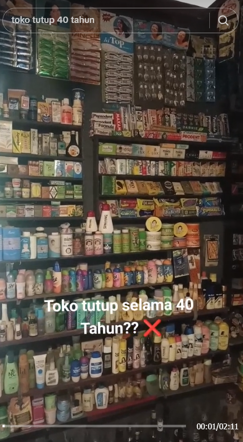 Penampakan Warung Kelontong Jadul, Banyak Produk Kemasan Lama Bikin Nostalgia