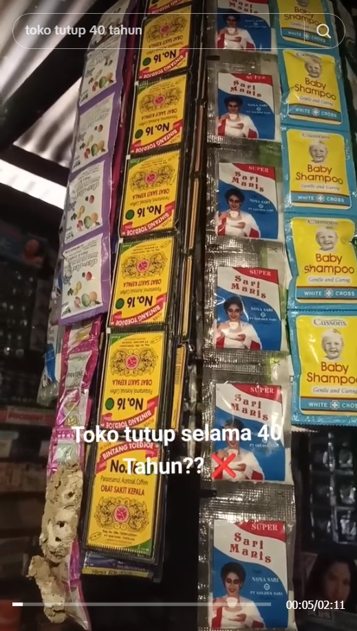 Penampakan Warung Kelontong Jadul, Banyak Produk Kemasan Lama Bikin Nostalgia