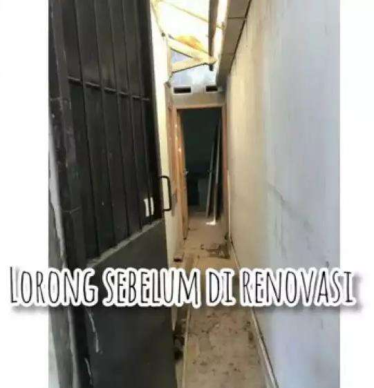 Lorong sempit mirip gang direnovasi jadi musholla.