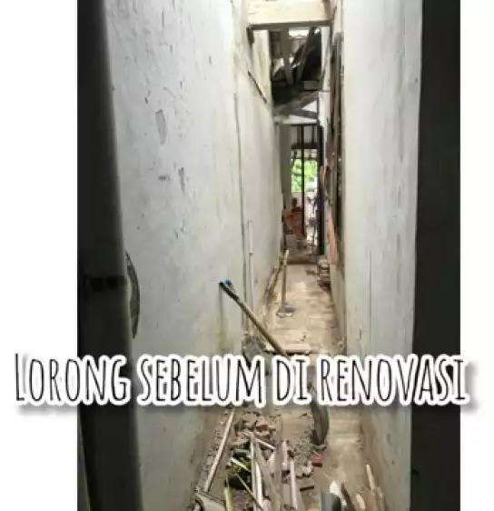 Lorong sempit mirip gang direnovasi jadi musholla.