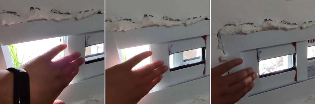 Kamar tidur dengan jendela mini.
