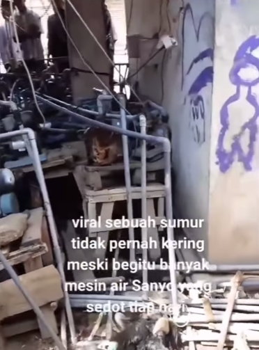 Viral Sumur Disebut Tak Pernah Kering Meski Disedot Banyak Mesin Air, Penampakan Pipa Bikin Pusing