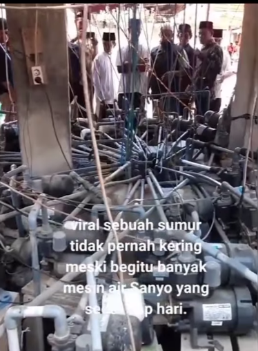 Viral Sumur Disebut Tak Pernah Kering Meski Disedot Banyak Mesin Air, Penampakan Pipa Bikin Pusing