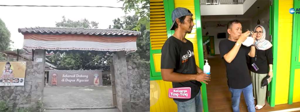 Potret warung bang Mandra dan ayah Ojak